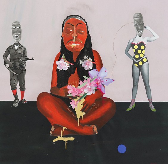 Teresa Kutala Firmino, Tchisula Before Birth
mixed media on canvas