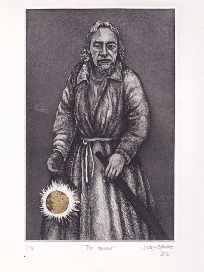 Judy Woodborne, The Hermit
etching