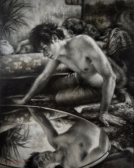 Jaco van Schalkwyk, Narcissus: Study IV
Oil on Belgian Linen