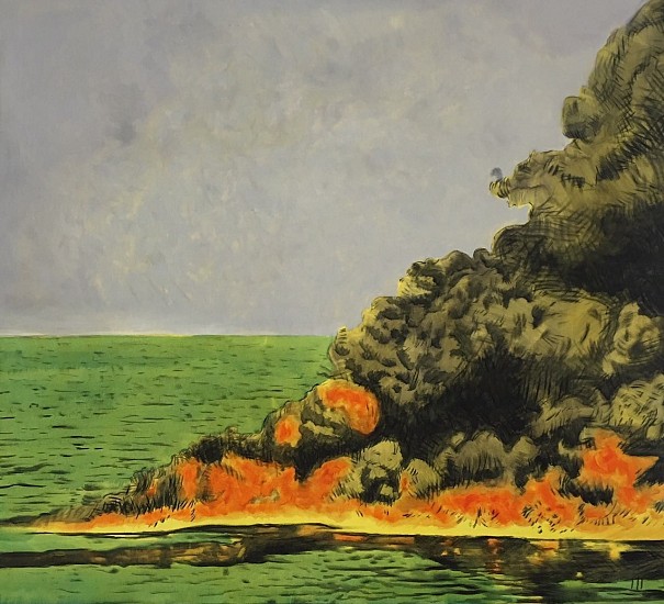 Matthew Hindley, Itslivingbutnotalive
oil/oilstick/canvas