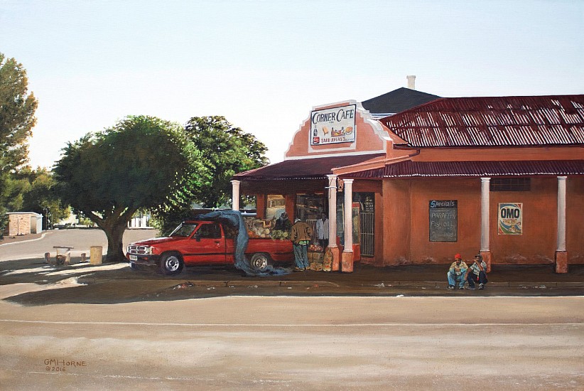 Geoff Horne, The corner café - Aberdeen
2005, acrylic on canvas