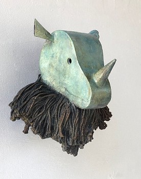 cobus haupt self gkac 11691 bronze edition 1 of 9 26 x 24 x 20cm