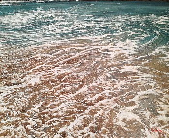 greg schultz inhale gkac 11655 oil and charcoal on canvas 40x50cm