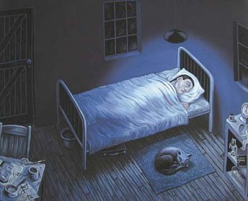 peaceful sleep giclee print ed of 45 82 x 97 cm