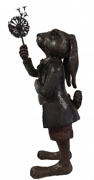 rabbit with dandelion