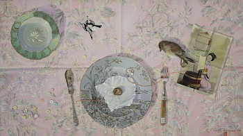 caryn scrimgeour broken promises oil on canvas 40 x 70 cm gkac 12246 low res