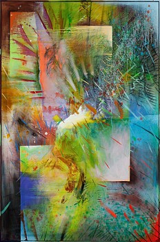 matthew hindley enkindling my fog with a heavenly rays ii 1475 x 1925mm oil italian polycotton with painted wooden frame