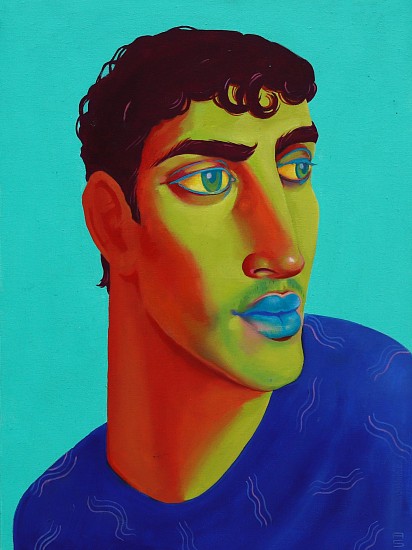 Andre Serfontein, In Blue
oil on board