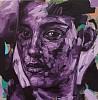 lionel smit violet construction oil on canvas