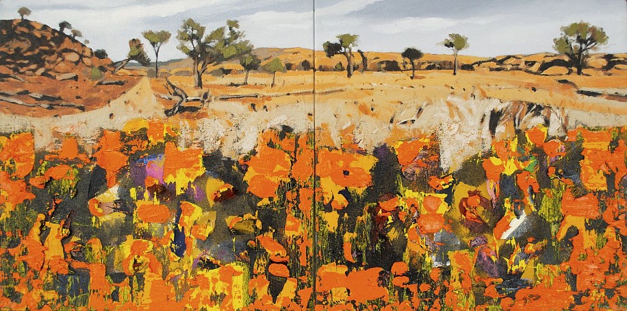 Jaco Roux, Mapungubwe Diptych I
oil on canvas