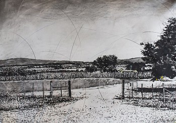 phillemon hlungwani tiko raka hina lero saseka iv our beautiful land iv charcoal and soft pastel on fabriano paper 107 x 151cm
