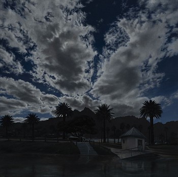 2022 camps bay 300 x 300mm oil on board