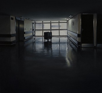 2022 waiting 145 x 160mm oil on board