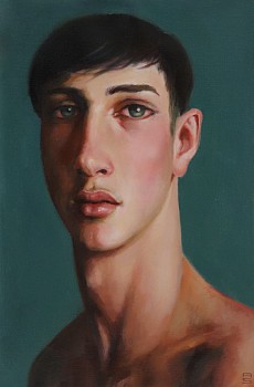 andre serfontein unspoken words oil on canvas 32 x 21.8cm