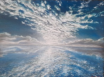 greg schultz shine oil and charcoal on canvas 30 x 40 cm