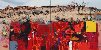jaco roux mapangubwe 2020 oil on canvas 45 x 90 cm gkac 12899