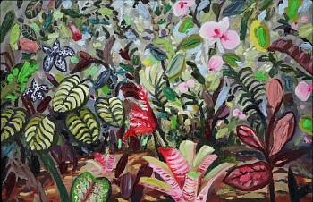 lee ann heath maggies garden oil on canvas 22.7 x 33cm