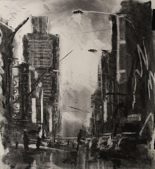 Thabang Lehobye, Rhythms & Pace of the City I
mixed media on paper