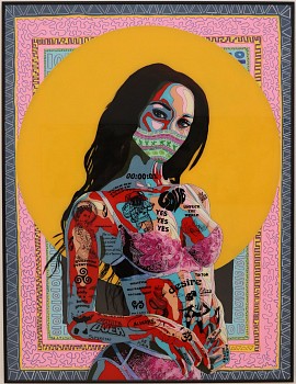 norman o flynn timekeeper series you get what you need acrylic on acrylic glass and canvas 170x130cm gkac13250