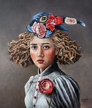 angela banks hare disguise oil on paper 40 x 30cm.jpeg