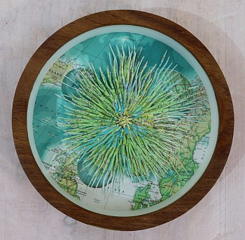 barbara wildenboer quanta hand cut paper sculpture 19cm diameter