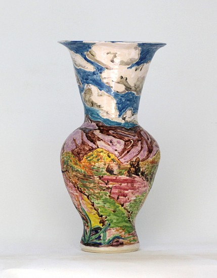 Helen Doherty, Plein Air Pot: Landscape into earth
stoneware & ceramic stains