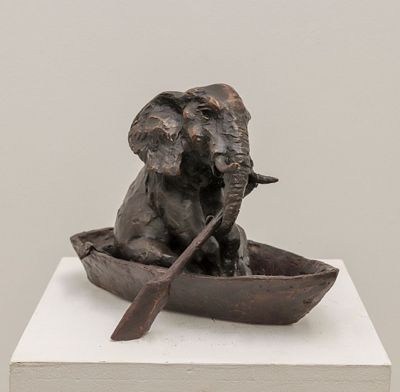 Carol Cauldwell, Elephant in Boat
bronze