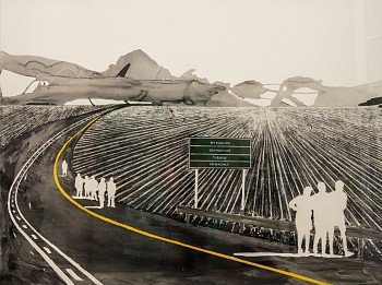 setlamorago mashilo naga mphe batho acrylic and charcoal on arches paper