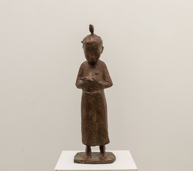 Theo Megaw, Small Girl with Dove
bronze