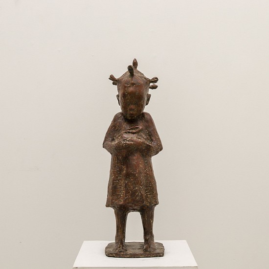Theo Megaw, Small Girl with Rabbit
bronze