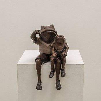 carol cauldwell mini stargazers bronze ed. 12 of 50 23x23x40cm