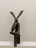 guy du toit sitting hare side bronze edition 13 of 16 92 x 60 x 45 cm gkac 14163 front