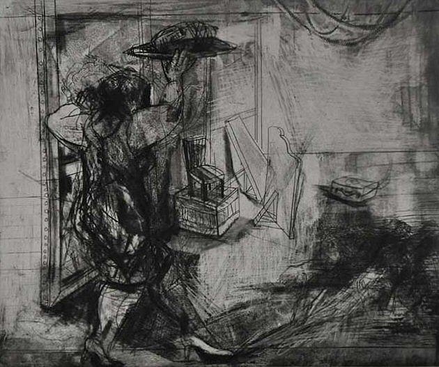 Deborah Bell, Ma Ubu IV
etching