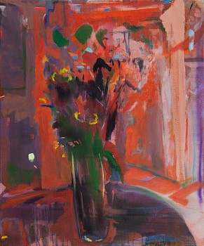 hoogervorst red flowers 2022 oil on canvas 50 x 60cm