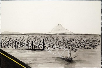 setlamorago mashilo impasse i charcoal and ink on paper 80 x 120 cm gks