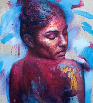 lionel smit covering 2024 oil on linen 100 x 80cm