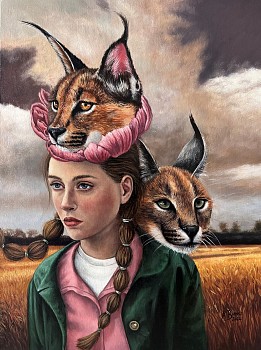 angela banks wild grace oil on canvas 30 x 40cm