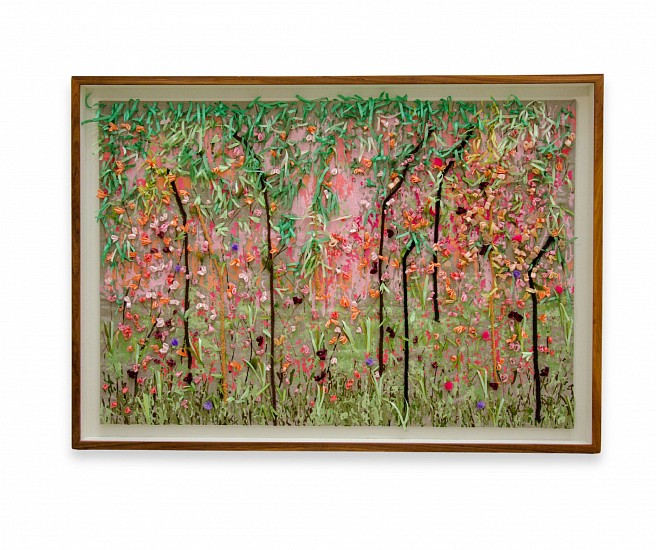 Arabella Caccia, Kogelberg in Spring
embroidery & applique on Belgian linen