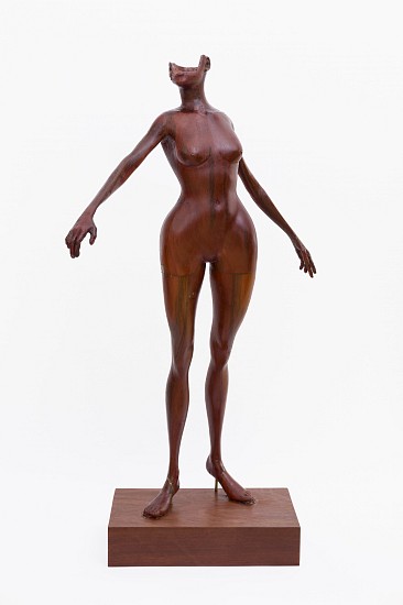 Hubert Barrichievy, The Chance of Saving Face
Iroko wood, brass and Shellac sealer