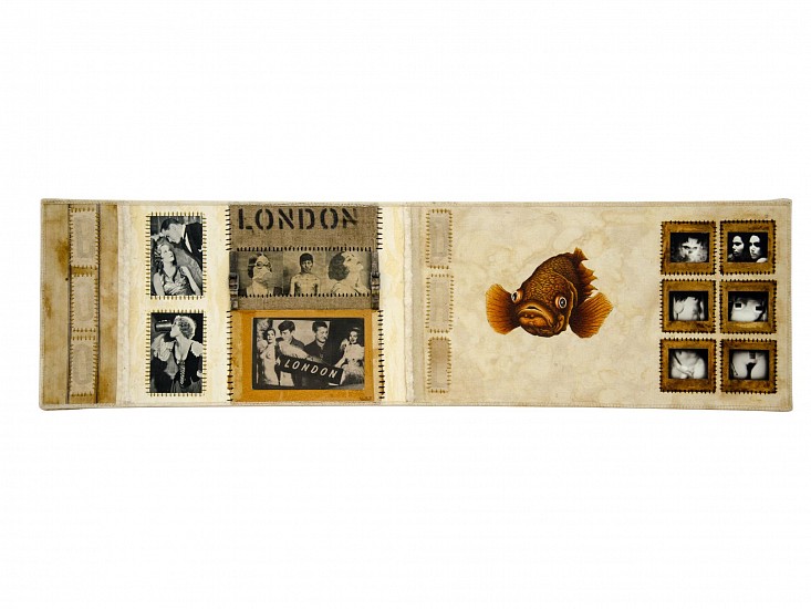 Aidon Westcott, Voyeurism
oil, collage, mixed media on canvas