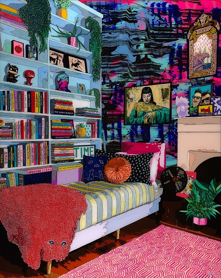 Norman O'Flynn, Interior With Tretchikoff
acrylic on acrylic glass