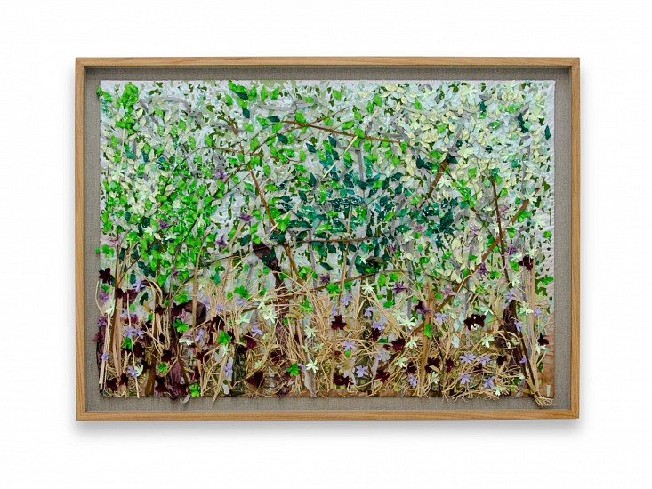 Arabella Caccia, Grasslands
embroidery & appliqué on hand-painted silk