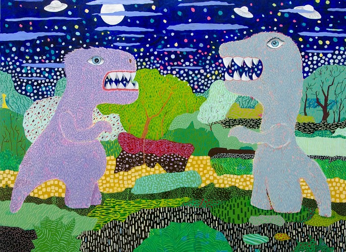 Reign 1,acrylic on canvas 175x135cm, 2024