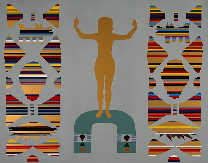 Liberty Battson, Outlines of Oppression
2k automotive paint on canvas