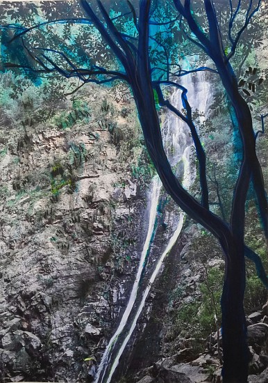 Liza Grobler, Wagging Tales and Modern Myths I
mixed media on archival preint