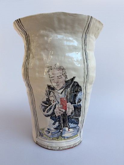 Karlien van Rooyen & Michael Beckurts, Reverse Engineering
stoneware ceramics with sgraffito underglaze,epoxy