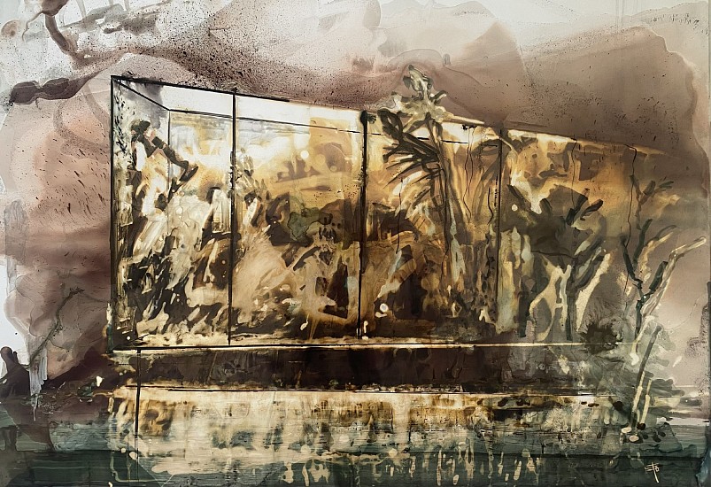 Elodie Burls, Contained
ink & bleach on RCP