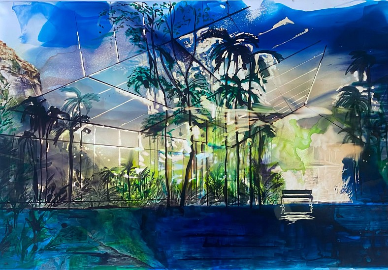 Elodie Burls, Biophilia
ink & bleach on RCP