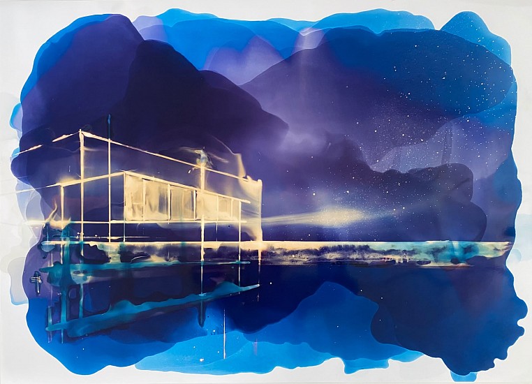 Elodie Burls, Spatial
ink & bleach on RCP