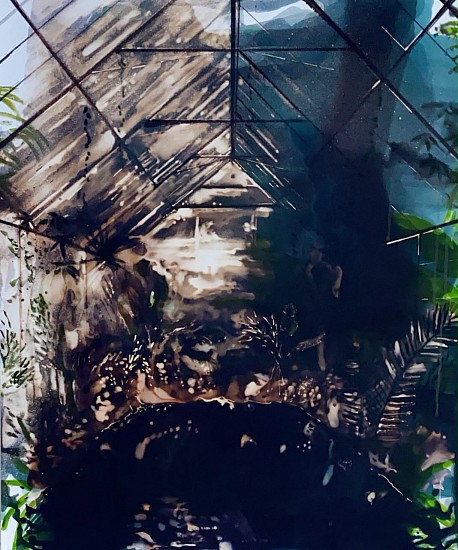 Elodie Burls, Retreat
ink & bleach on RCP